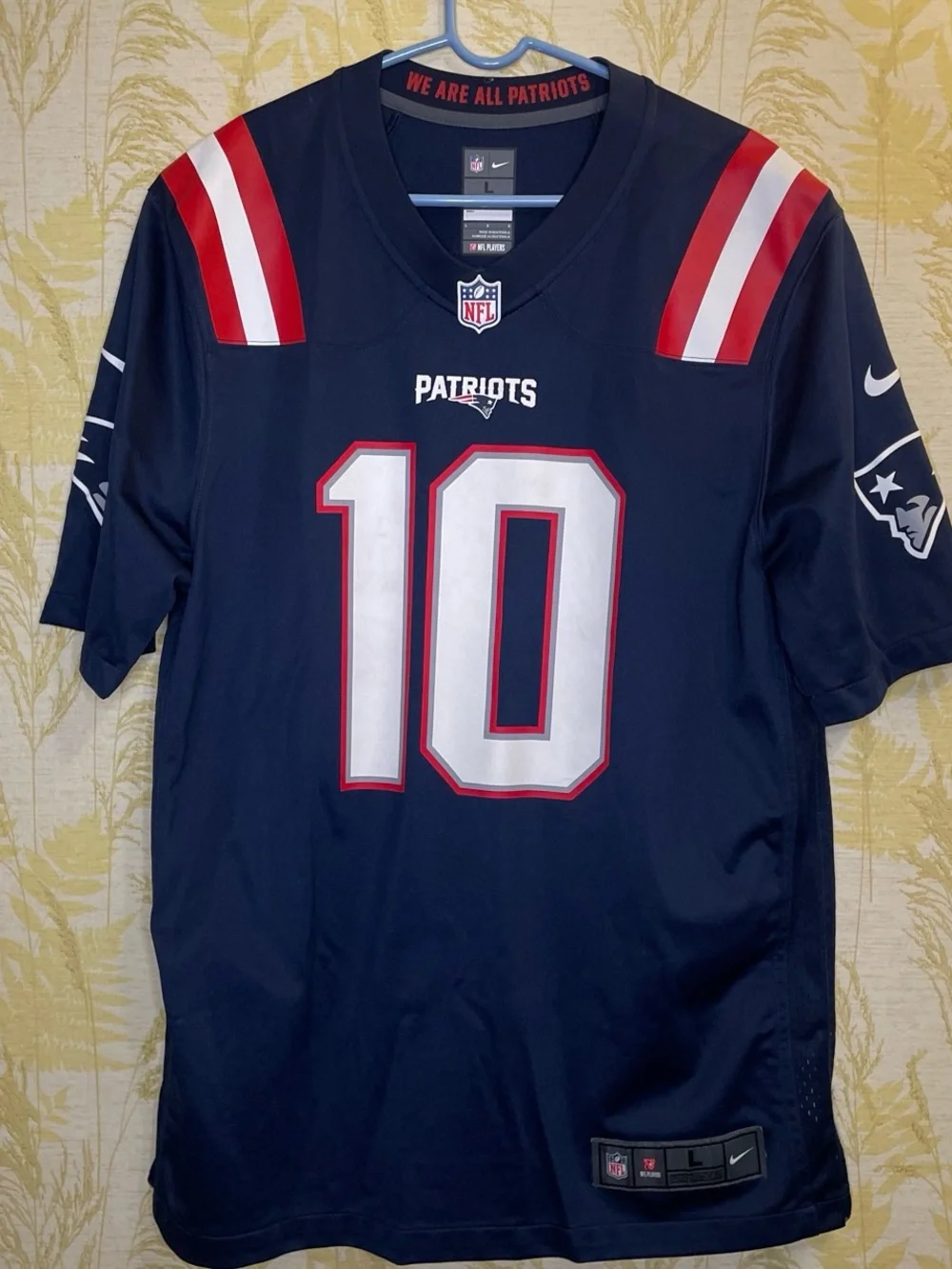 Nike Mac Jones #10 New England Patriots On Field Jersey Men’s L Navy NFL